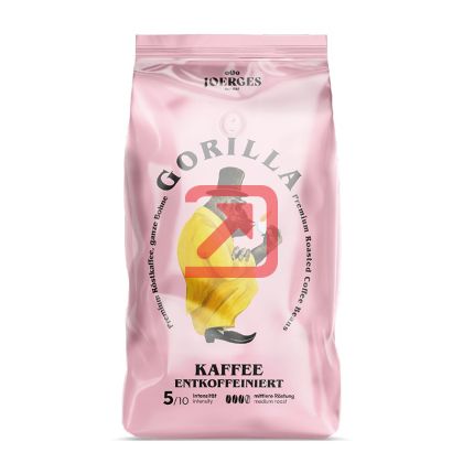 Кафе Gorilla Kaffee Decaffeinato, на зърна, 1 kg