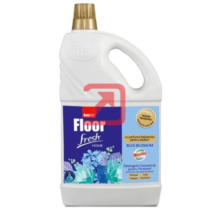 Препарат универсален Sano Floor Fresh Течен, 4 l Blue Blossom