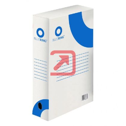 Архивна кутия Bluering Картонена, 350x250x100 mm, Бяла