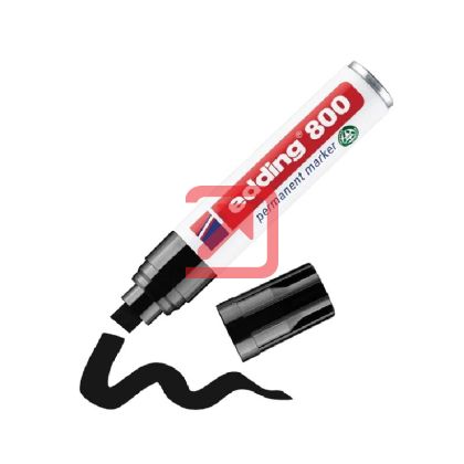 Перманентен маркер Edding 800 Скосен връх 4-12 mm Черен