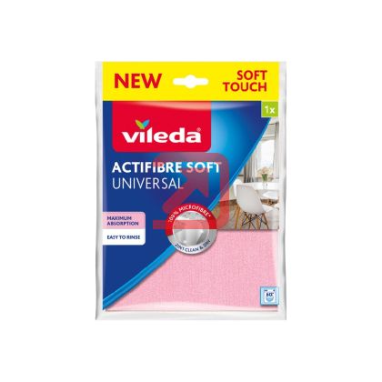 Микрофибърна кърпа  Vileda Actifibre Soft Universal Универсална, 30x30 cm