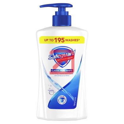 Течен сапун Safeguard Помпа, 390 ml, Classic White