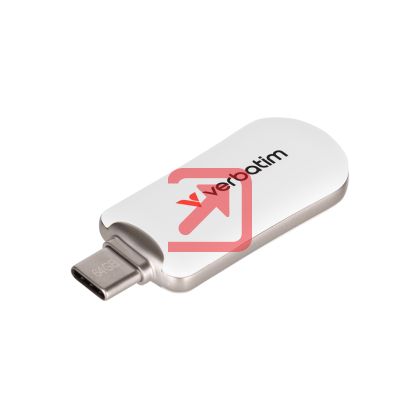 Памет Verbatim Plectra USB-C Flash Drive White 64GB