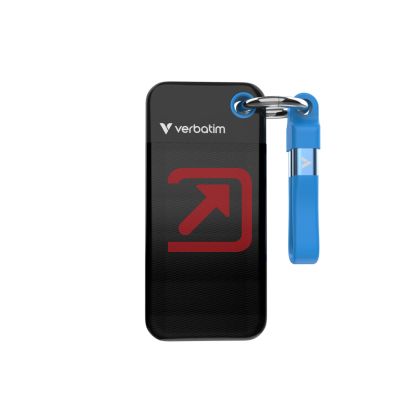 Твърд диск Verbatim Pocket SSD USB 3.2 Gen 2 512GB Black/Blue
