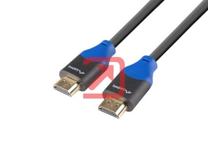 Кабел Lanberg HDMI M/M V2.0 cable 1.8m 4K CU box, black BOX