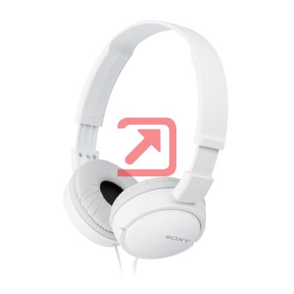 Слушалки Sony Headset MDR-ZX110 white