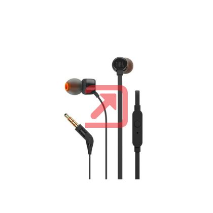Слушалки JBL T110 BLK In-ear headphones
