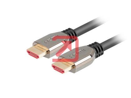 Кабел Lanberg HDMI M/M V2.1 8K 60Hz cable 0.5m, black