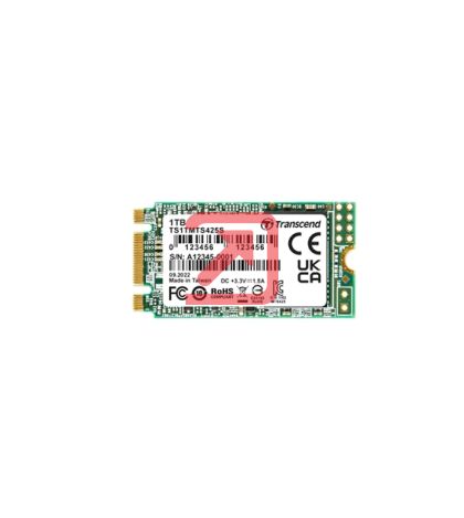 Твърд диск Transcend 1TB, M.2 2242 SSD, SATA3 B+M Key, TLC