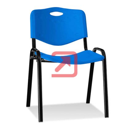 Стол ISO Plastic Black Посетителски, Пластмаса, Син