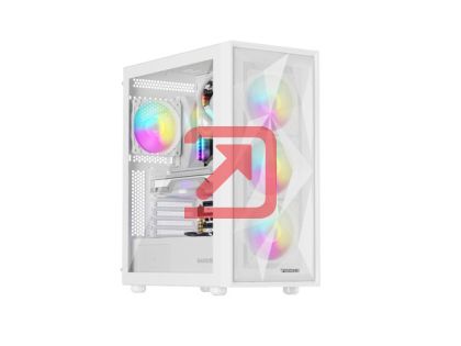 Кутия за компютър Genesis PC Case DIAXID 605 RGB Mini Tower Window, White