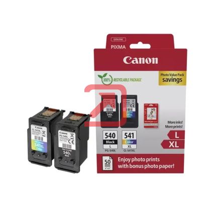 Консуматив Canon PG-540L / CL541XL PVP + Canon Photo Paper Variety Pack A4 & 10 x 15cm (VP-101)