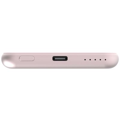 Външна батерия Verbatim MCP-5PK Power Pack 5000 mAh with UBS-C PD 20W / Magnetic Wireless Charging 15W Pink
