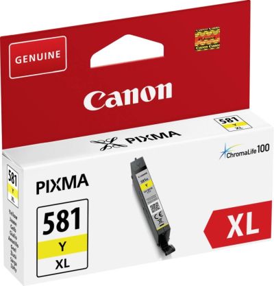 Консуматив Canon CLI-581 XL Y + Canon Plus Glossy II PP-201, 10x15 cm, 100 sheets