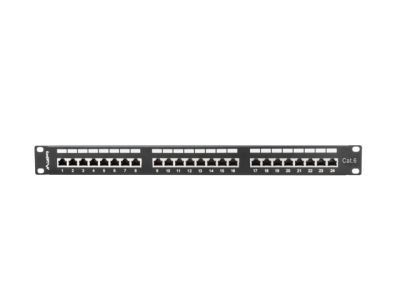 Пач панел Lanberg patch panel 24 port 1U CAT.6 shielded, black