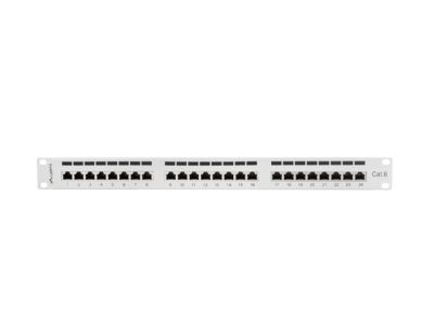 Пач панел Lanberg patch panel 24 port 1U CAT.6 shielded, grey