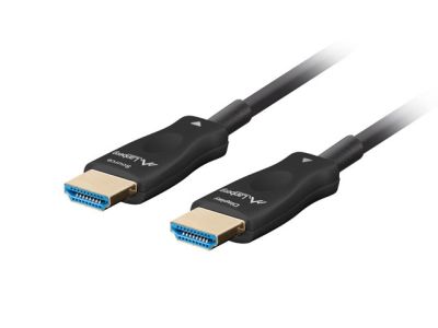 Кабел Lanberg HDMI M/M v2.1 cable 100m optical black aoc
