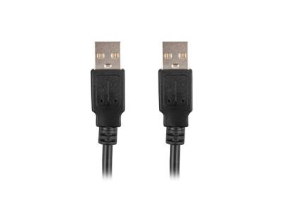 Кабел Lanberg USB-A M/M 2.0 cable 1.8m black