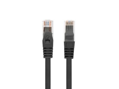 Кабел Lanberg patchcord CAT.6 utp lszh cu 10m black fluke passed