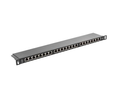 Пач панел Lanberg patch panel 24 port 0.5U CAT.6 shielded, black