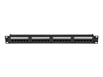 Пач панел Lanberg patch panel 24 port 1U 19" CAT.6a utp black