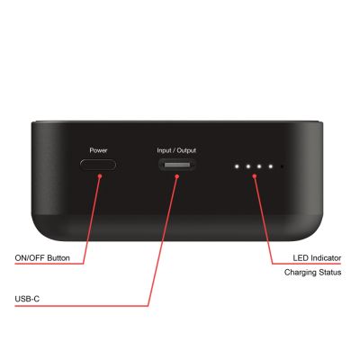 Външна батерия Verbatim Charge 'n' Go Essentials Power Bank Magnetic Wireless 20000mAh Black