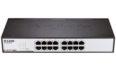 Комутатор D-Link 16-Port 10/100Mbps Fast Ethernet Unmanaged Switch, rack mountable