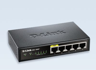 Комутатор D-Link 5-Port Fast Ethernet PoE Desktop Switch