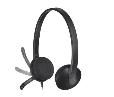 Слушалки Logitech H340 USB Computer Headset, Black
