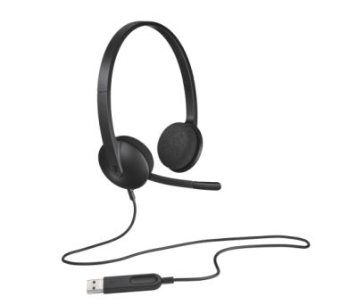 Слушалки Logitech H340 USB Computer Headset, Black