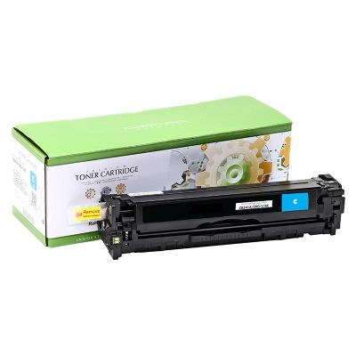 Тонер касета универсална Static Control Cyan HP no. 125A CB541A 128A CE321A 131A CF211A CRG-716C CRG-731C SUPER PREMIUM Съвместим консуматив, стандартен капацитет 1 400 стр.