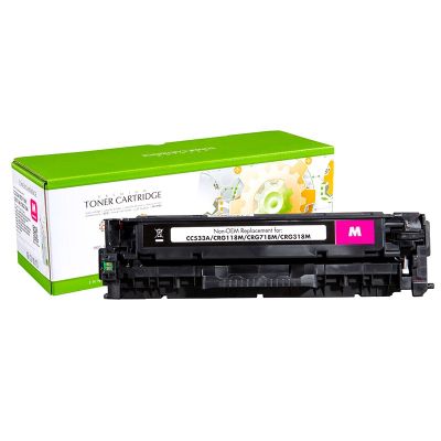 Тонер касета универсална Static Control Magenta HP no. 304A CC533A CRG-718M SUPER PREMIUM Съвместим консуматив, стандартен капацитет 2 800 стр.