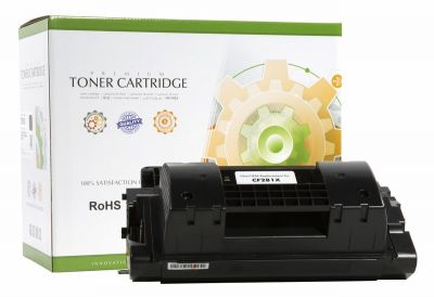Тонер касета универсална Static Control Black HP no. 81X CF281X CRG-039H SUPER PREMIUM Съвместим консуматив, голям капацитет 25 000 стр.