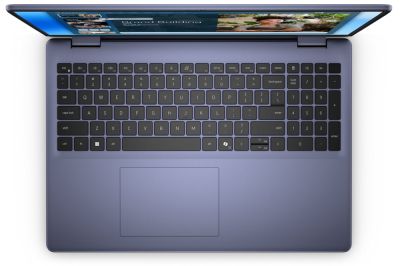 Лаптоп Dell 16 DC16251, Intel Core 5 120U (10 cores, up to 5.0 GHz), 16.0" FHD+(1920x1200) AG, 300nits, 16GB, 2x8GB, DDR5, 5200 MT/s, 512GB M.2 PCIe, Intel Graphics, Cam, FPR, Wi-Fi 6E, Backlit Kb, Ubuntu, Midnight Blue, Aluminium,3Y PS