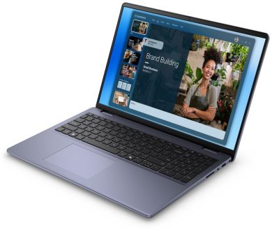 Лаптоп Dell 16 DC16251, Intel Core 7 150U (10 cores, up to 5.4 GHz), 16.0" FHD+(1920x1200) AG, 300nits, 16GB, 2x8GB, DDR5, 5200 MT/s, 1TB M.2 PCIe, NVIDIA GeForce MX570A with 2GB GDDR6, Cam, FPR, Wi-Fi 6E, Backlit Kb, Ubuntu, Midnight Blue, Aluminium 3Y P