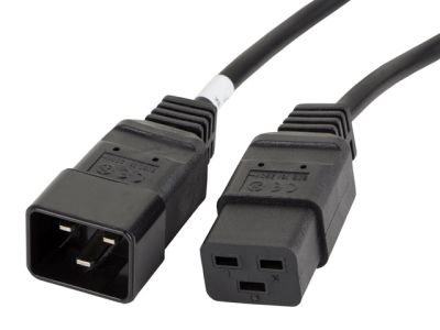 Кабел Lanberg EXTESION CABLE IEC 320 C19 / C20 1.8m VDE, black