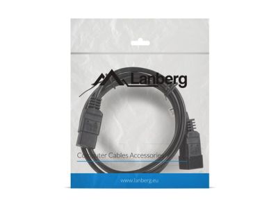 Кабел Lanberg EXTESION CABLE IEC 320 C19 / C20 1.8m VDE, black