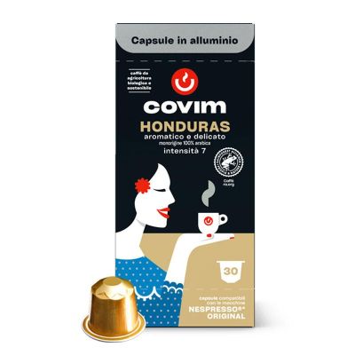 Кафе капсула Covim Alluminium Honduras Bio 30 бр., съвместими с Nespresso
