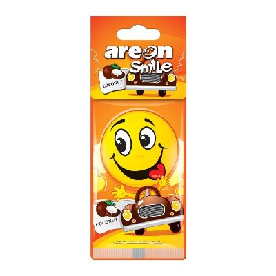 Ароматизатор за кола Ареон Smile Кокос, хартиен