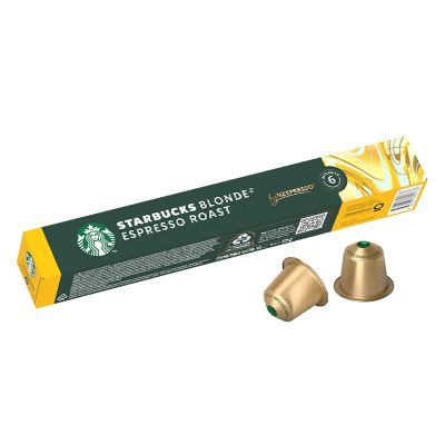 Кафе капсула STARBUCKS® by Nespresso® Blonde Espresso Roast 10 бр., съвместими с Nespresso®