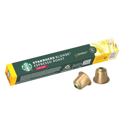 Кафе капсула STARBUCKS® by Nespresso® Blonde Espresso Roast DECAF 10 бр., съвместими с Nespresso®