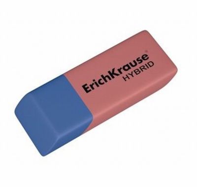 Гума Erich Krause Правоъгълна, за молив и мастило 55x19x9 mm