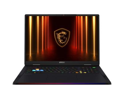 Лаптоп MSI Raider A18 HX A9WJG, NVIDIA GeForce RTX 5090 24GB GDDR7 1824 AI TOPS, AMD Ryzen 9 9955HX3D (16C/32T Up to 5.4 GHz, 128 MB L3), 18" 16:10 UHD+ (3840x2400) MiniLED, 120Hz, 64GB DDR5 2x32 Up to DDR5-5600, 2TB Gen4 SSD, Wi-Fi 7, Windows 11 Home, 3.