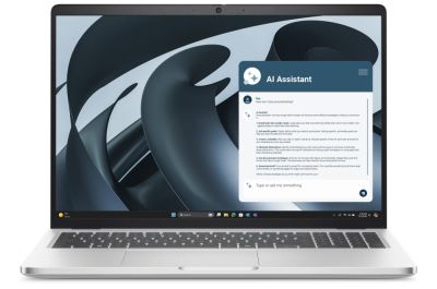 Лаптоп Dell Pro 16 Plus PB16255, AMD Ryzen AI 7 PRO 350, 32GB, 512GB SSD Gen4, 16.0" FHD+, AMD Radeon 800M, FgrPr & SmtCd, FHD, IR Cam, Mic, WLAN + BT, Backlit Kb, 3 Cell, W11Pro