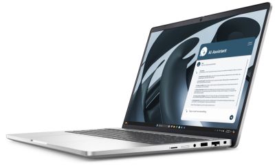 Лаптоп Dell Pro 16 Plus PB16255, AMD Ryzen AI 7 PRO 350, 32GB, 512GB SSD Gen4, 16.0" FHD+, AMD Radeon 800M, FgrPr & SmtCd, FHD, IR Cam, Mic, WLAN + BT, Backlit Kb, 3 Cell, W11Pro