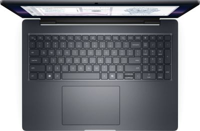 Лаптоп Dell Pro Max 16 Plus MB16250, Intel Ultra 7 265HX (13TOPS NPU, 20 cores, up to 5.30 GHz), 16.0" FHD+(1920x1200) VRR 120Hz, 500nits, 32GB: 2x16GB 6400 MTs DDR5, 1TB SSD, NVIDIA RTX PRO 1000 8GB GDDR7, 8MP HDR + IR Cam, and Mic, Wi-Fi 7, FPR, Backlit