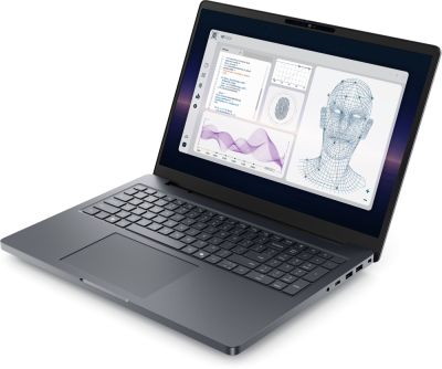Лаптоп Dell Pro Max 16 Plus MB16250, Intel Ultra 7 265HX, vPro (13TOPS NPU, 20 cores, up to 5.30 GHz), 16", FHD+ (1920x1200) VRR 120Hz, 500nits, 32GB: 2x16GB 6400 MTs DDR5, 1TB SSD, NVIDIA RTX PRO 2000 8GB GDDR7, 8MP IR Cam and Mic, Wi-Fi 7, FPR, Backlit 