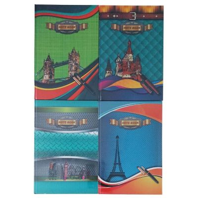 Тетрадка NOTE BOOK Шити и лепени твърди корици, офсет, А4 100 л. с широки редове