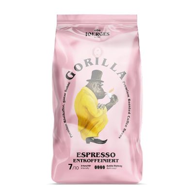 Кафе Gorilla Espresso Decaffeinato, на зърна, 1 kg