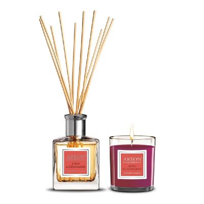 Подаръчен комплект Ареон Парфюм 150 ml + свещ 120 g Ябълка и Канела